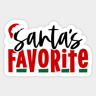 Santa's Favorite Sticker